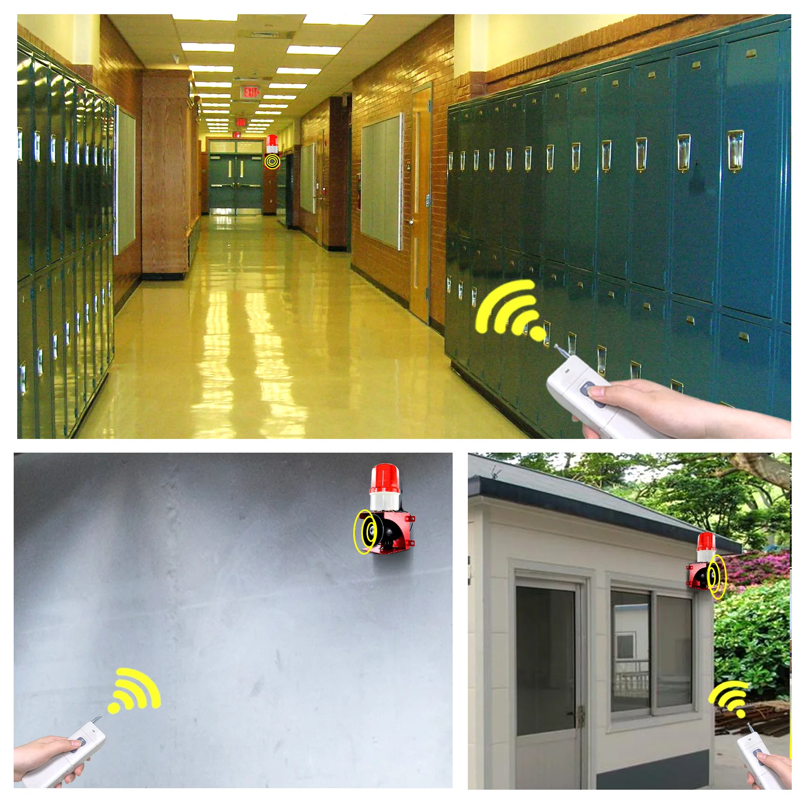 Customized 2000m Wireless Industrial Security Alarm System 110dB Loud Siren 23W Door Alarm IP54 for Crane and Ports