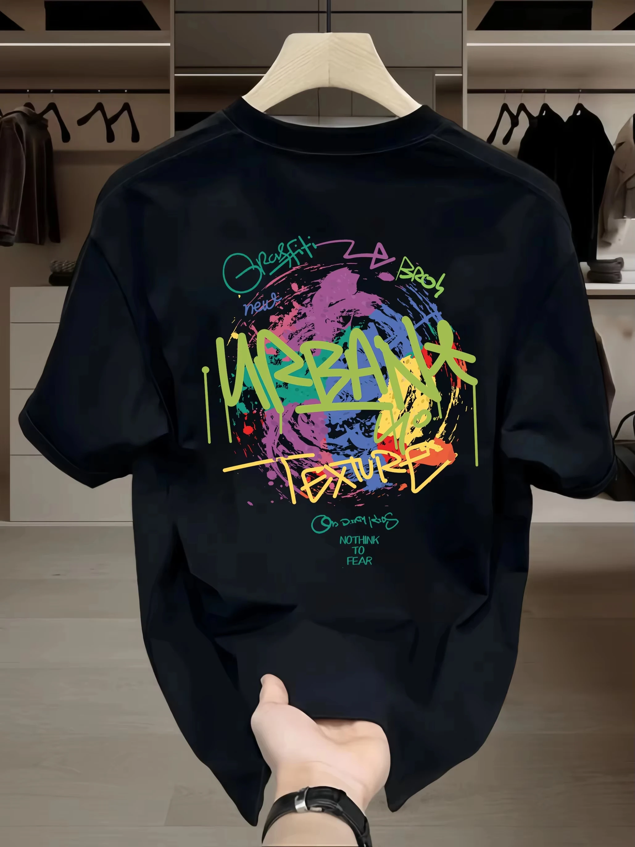 

Motorcycle 2K 2025 summer Korean version fashion heavyweight men's and women's T-shirt letter cotton printing high quality