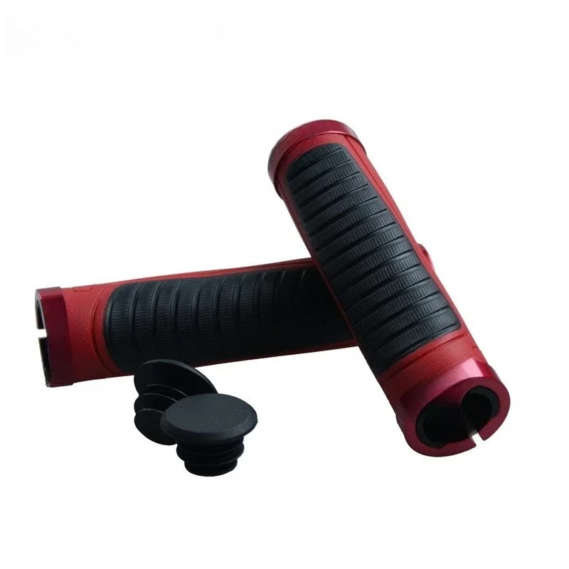 Bicycle grips, mountain bike handlebars, rubber locking comfort, non-slip and shock absorption for riding