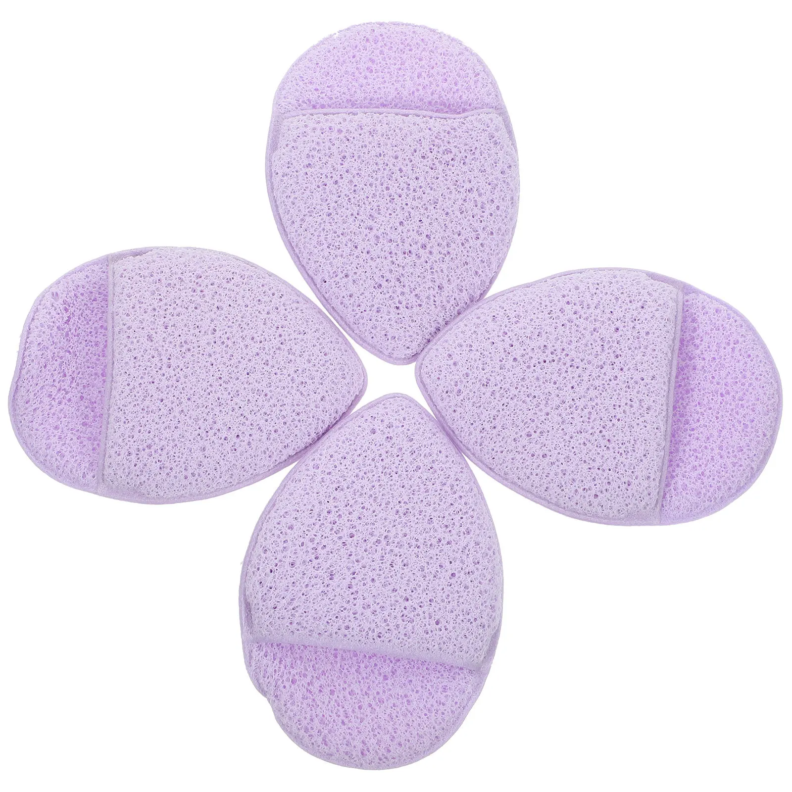 4 esponjas para limpieza facial, exfoliantes suaves para la piel, lavado facial para pieles sensibles, limpieza profunda de poros y maquillaje