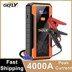 GKFLY 4000A Car Jump Starter 12V Portable Power Bank Starting Device Emergency Petrol or Diesel Booster Start For Auto Buster