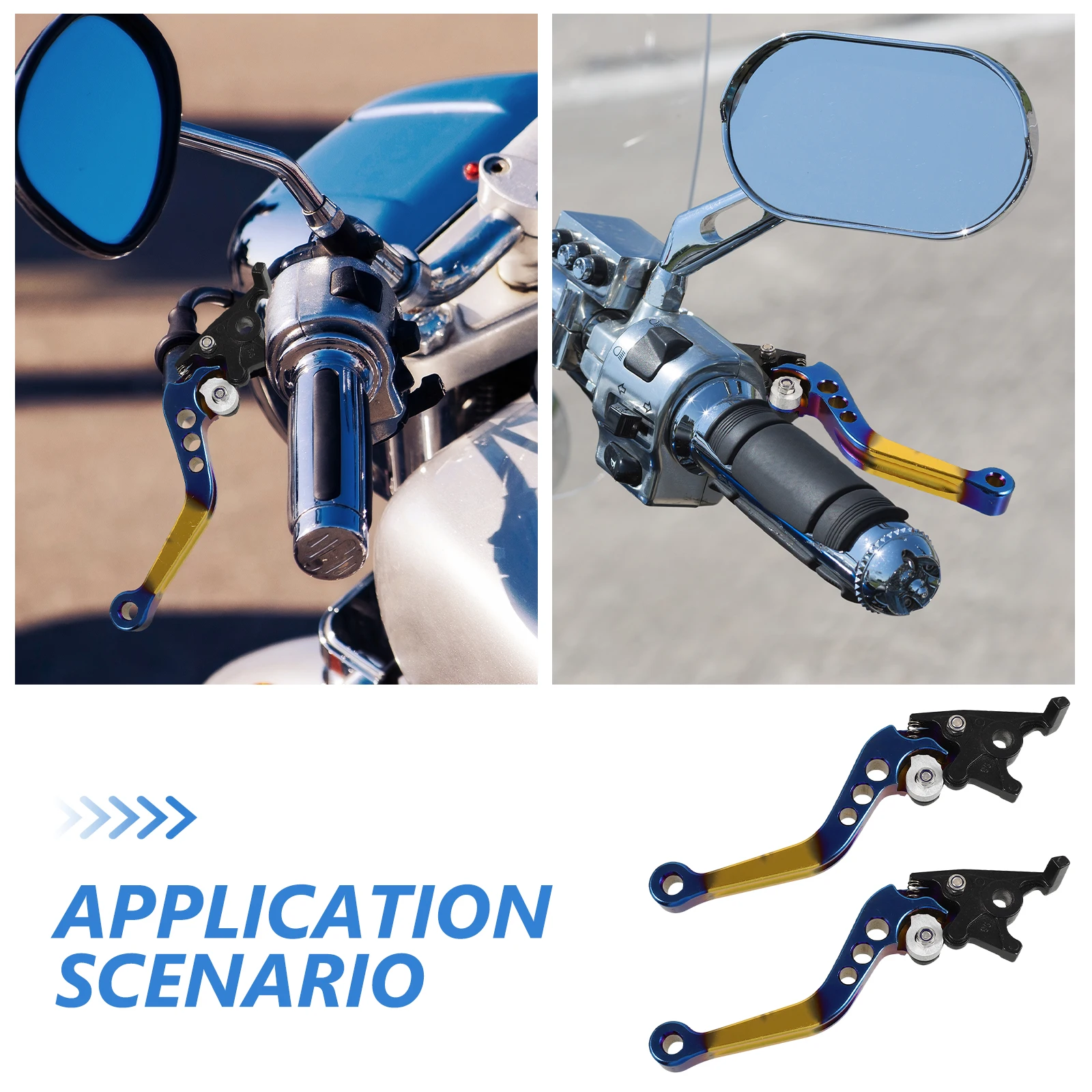 

1Pair Cnc Brake Lever Motorcycle Adjustable Modified Handlebar Brake Handle Replacement Accessories Brakes Handle for Motorcycle
