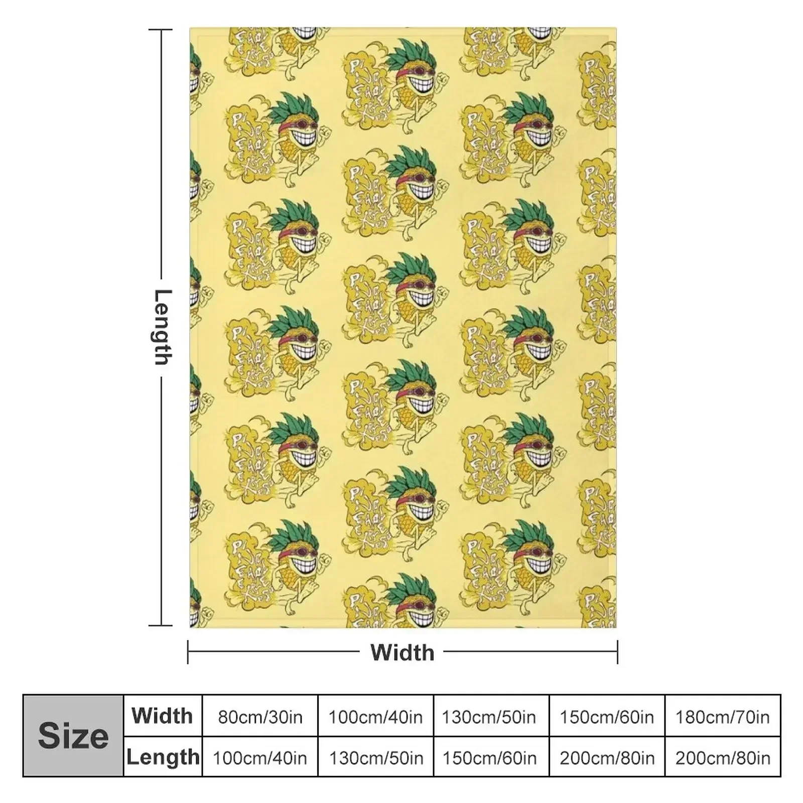 Pineapple Express Throw Blanket couch cozy soft plush fuzzy picnic outdoor blanket