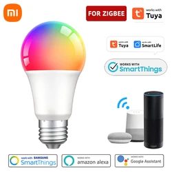 Xiaomi 18/15/12/9w tuya zigbeeスマート電球e27 rgb zigbee tuyaランプled電球スマートホームスマートランプ用alexa googleホーム