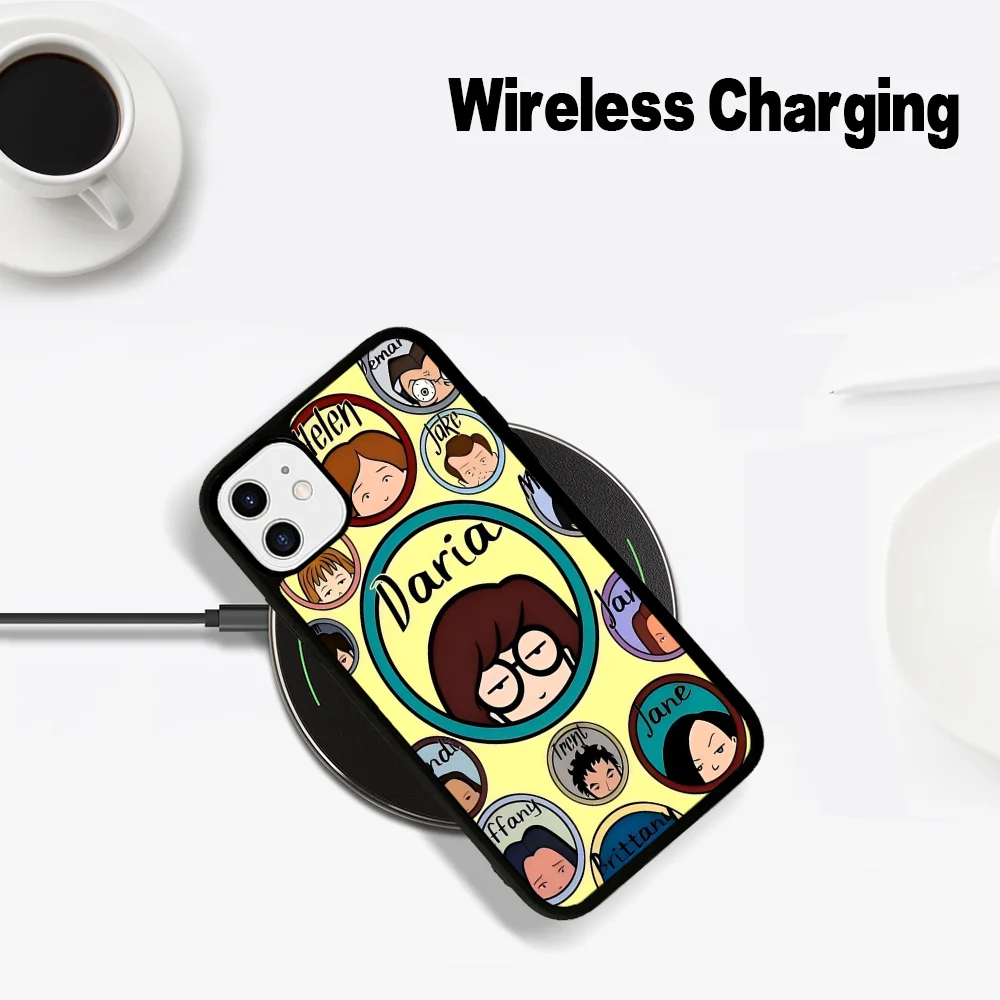 Anime-D-Darias Phone Case Magesafe Magnetic Wireless Charge Case For iPhone 16 11 12 13 14 15 Pro Max Plus Mini