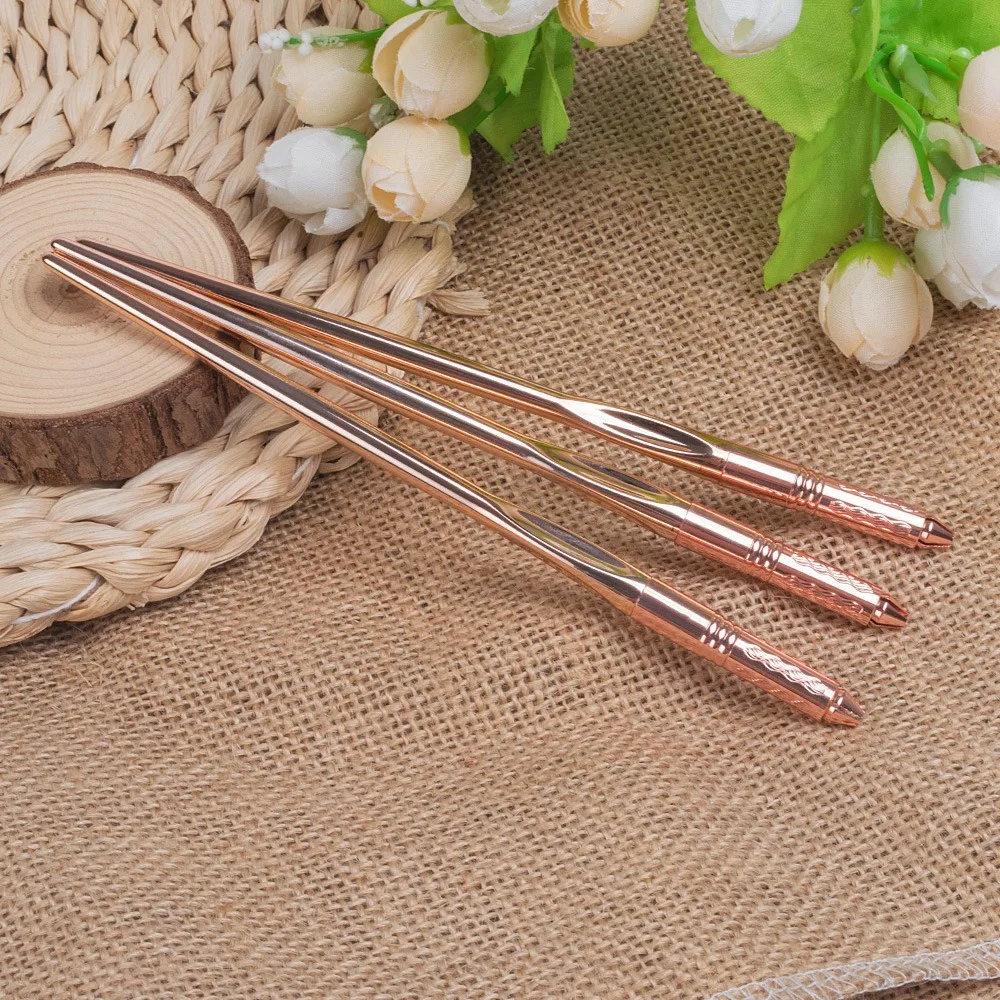 

16CM Glass Gold Microblading Permanent Makeup Manual Tattoo Tebori Fog Round Needle Pen For Eye Eyebrows Lips 3RL 3RS 5RL 5RS