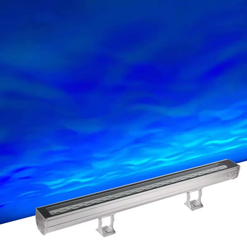 

RGBW LED Linear Wall Washer Light Water Ripple Projection Lamp for Hotel Bridge Architectural Facade Lighting