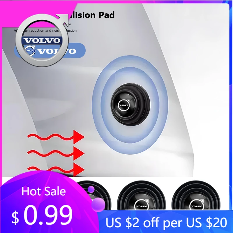 

Колпаки ступиц Автомобильные дверные амортизаторы Силиконовые защитные коврики Аксессуары для Volvo XC90 V90 V60 XC60 V40 EC40 EX40 S80 S60 S90