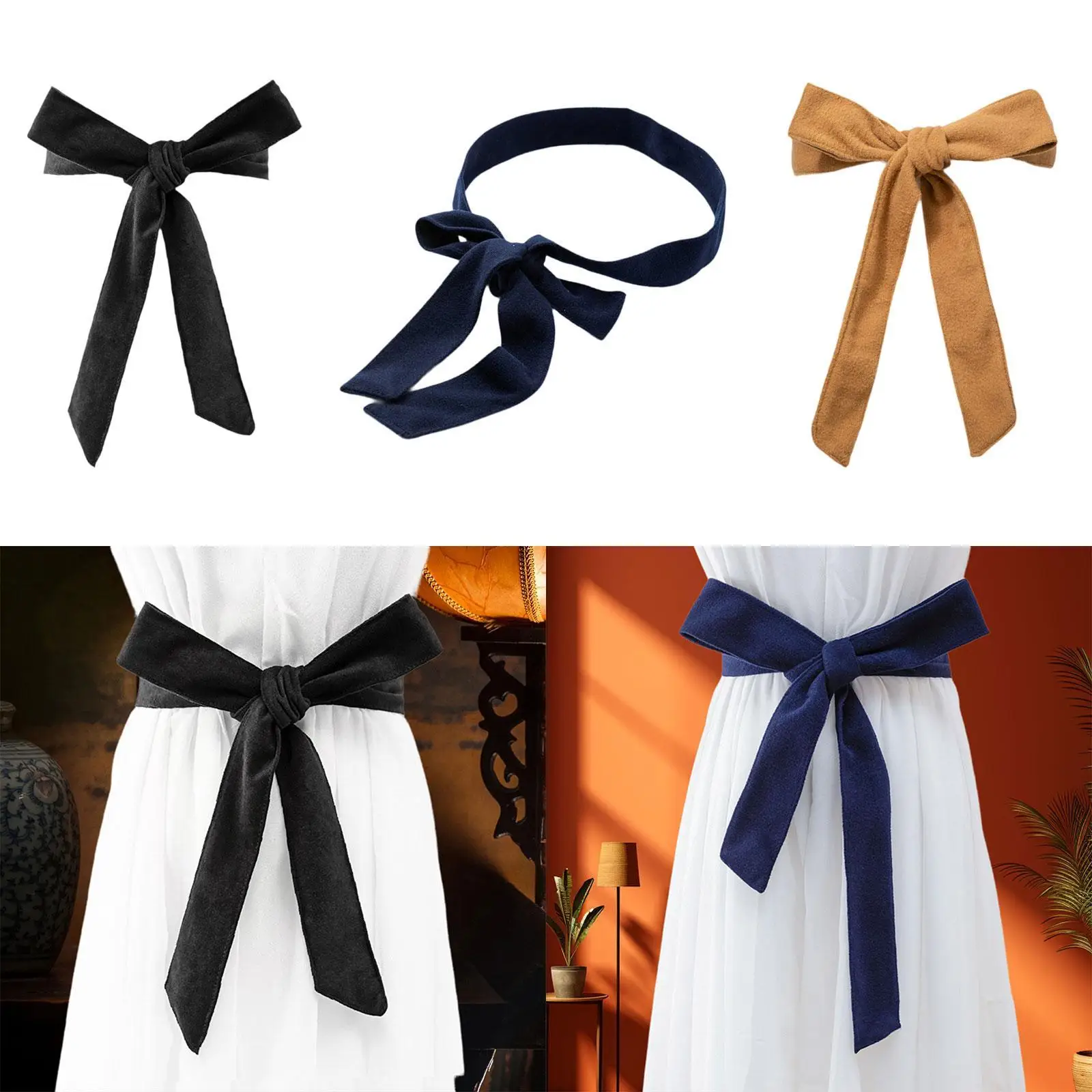 حزام مشد نسائي من الصوف، حزام معطف أنيق للتنقل