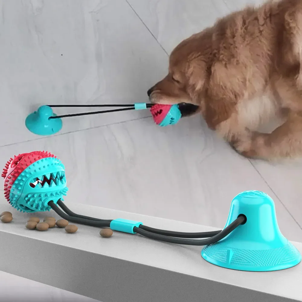 

Pet Molar Grinding Teeth Leakage Device Bite Resistant Ball Suction Cup Dog Toy Pet Supplies