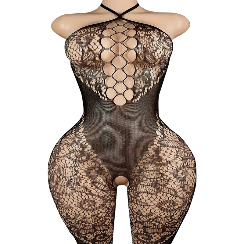 Ladies Spring And Summer Sleep Tops Fashion Lace Hot Sexy Pajama Women's Suspender NightdressThin Halter Home Wear Bodystocking