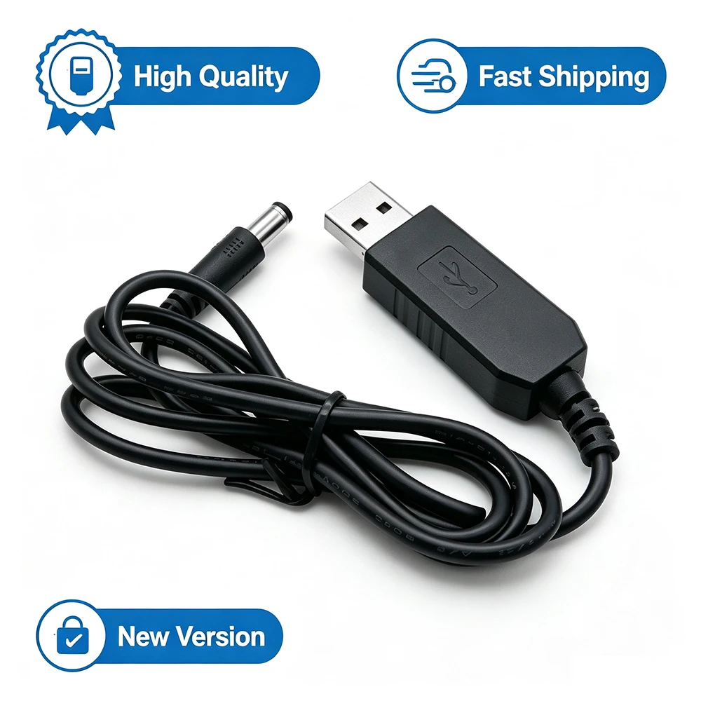 20PCS USB Power Boost Cable DC 5V to DC 9V / 12V Step UP Module USB Converter Adapter Router Line 2.1x5.5mm Plug