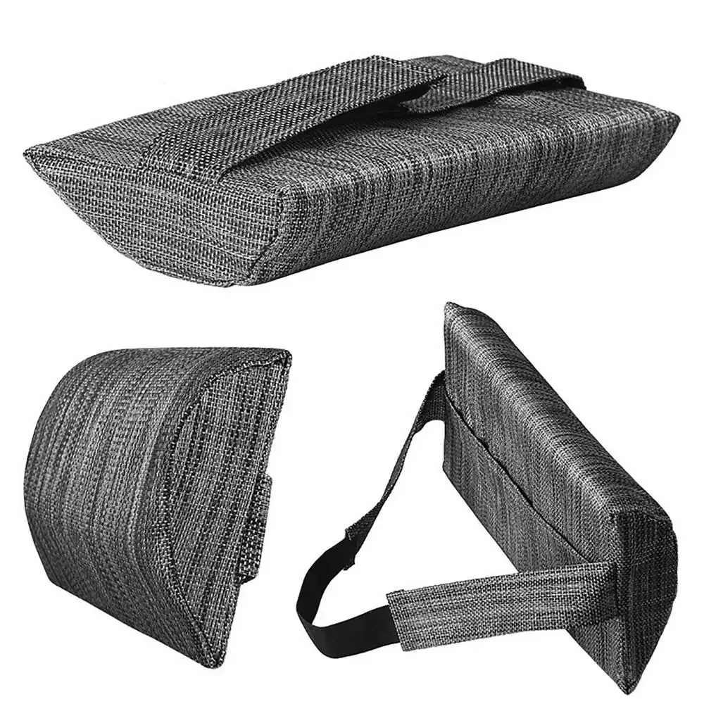 Elastic Band Beach Lounger Neck Pillow Sponge Filling Ergonomic Curve Recliner Headrest Lightweight Removable Cover
