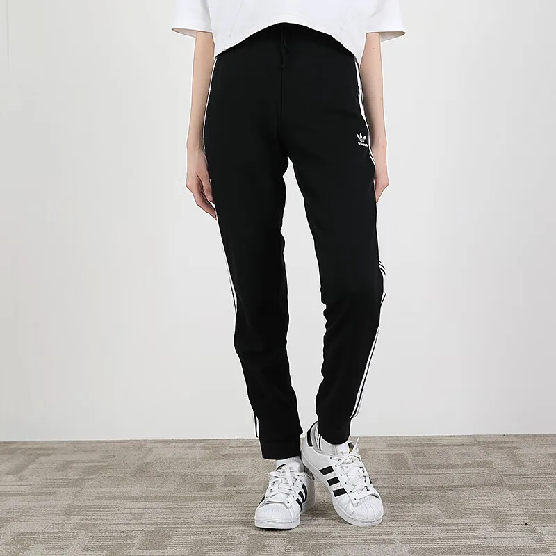 Adidas Originals Fashion Women's Pants, Cuffed Three - stripes Design, Suitable for Diverse Daily Scenarios