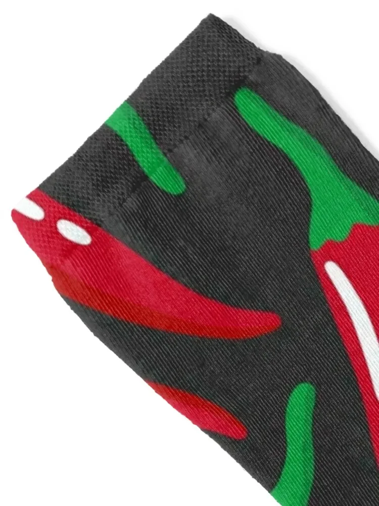 Medium chilli pattern 1 Socks christmas stocking man winter football Socks Woman Men's