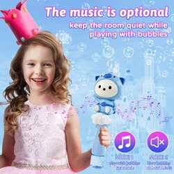 Cartoon Cute Pig Electric Bubble Gun Kids Toy Bubbles Machine Automatic Soap Blower with Light Outdoor Party bubble house Gift