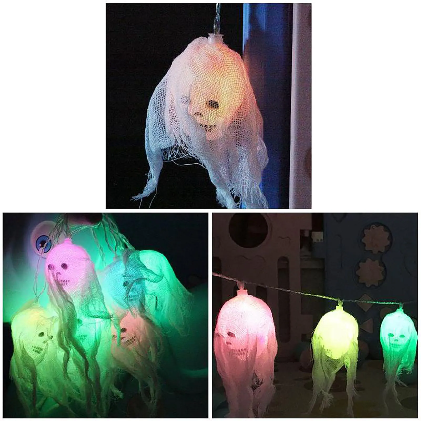 Halloween Decorations String Lights Multifunction Lights Hanging Decor for Flat Dormitory Decoration