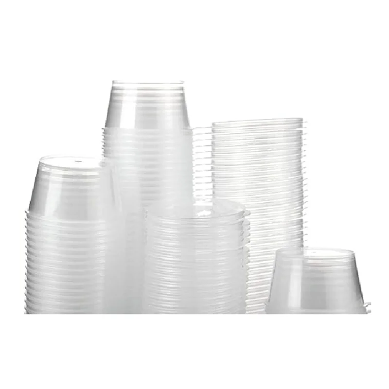 ABUN-400 Sets Plastic Disposable Portion Cups With Lids 40Ml Airtight Souffle Cups Condiment Containers Shot Cups For Sauce