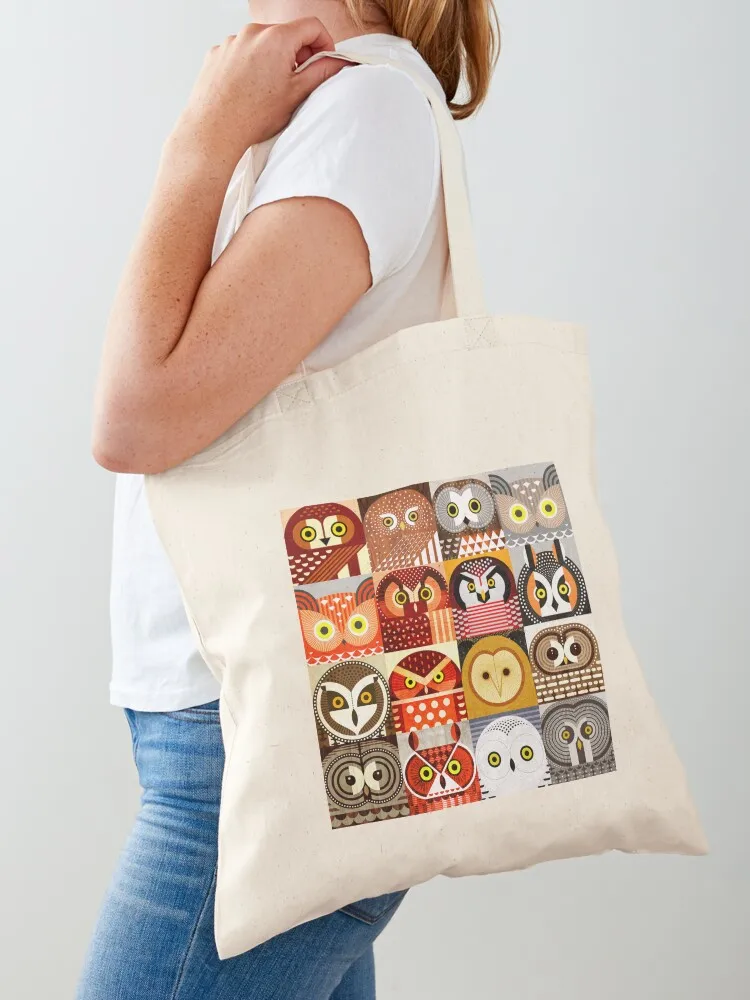 North American Owls Tote Bag Beach bag shopper bag women canvas Women's shopper Canvas Tote