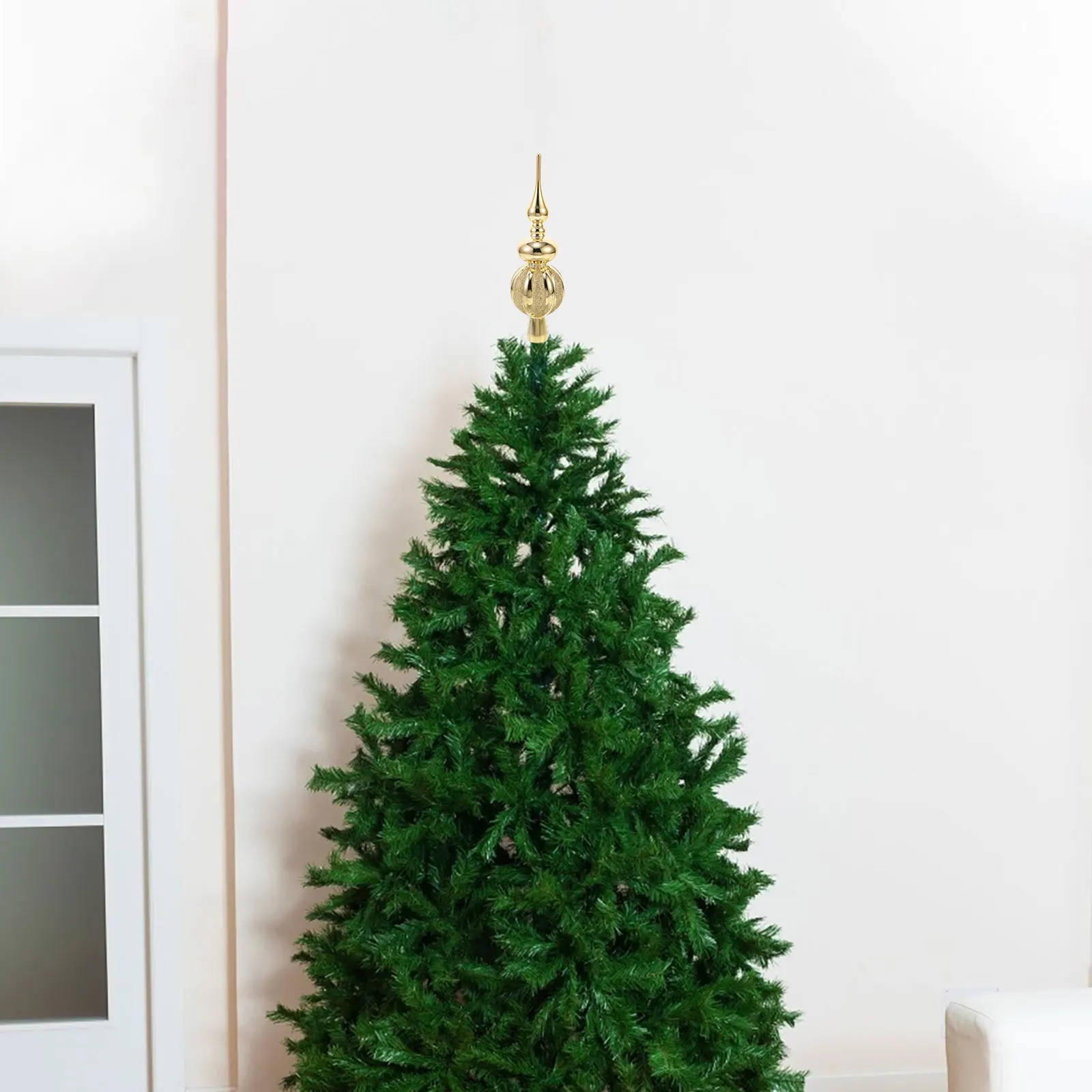 

Elegant Spherical Christmas Tree Topper Plastic Xmas Treetop Decoration Festive Party Supplies Xmas Treetop