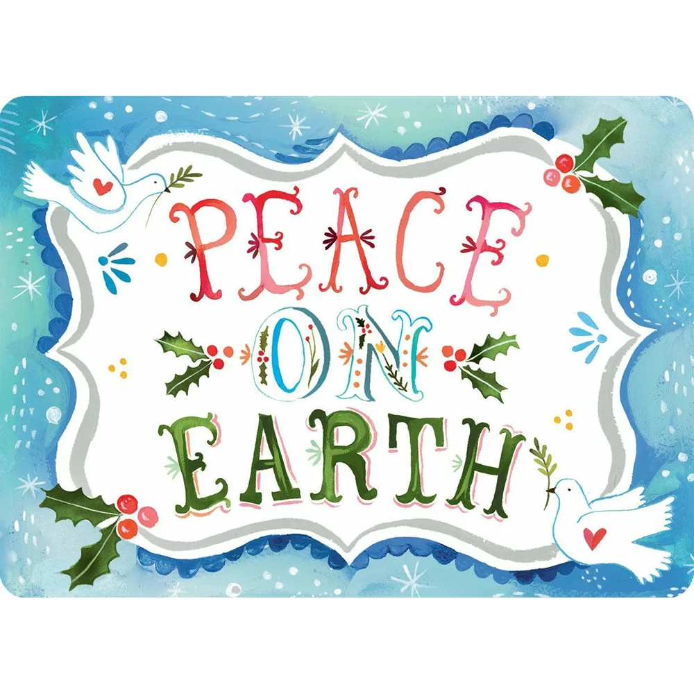 Custom PEACE ON EARTH BANNER For 3'X5' OR 2X3FT WITH PARTY DECORATION Flag