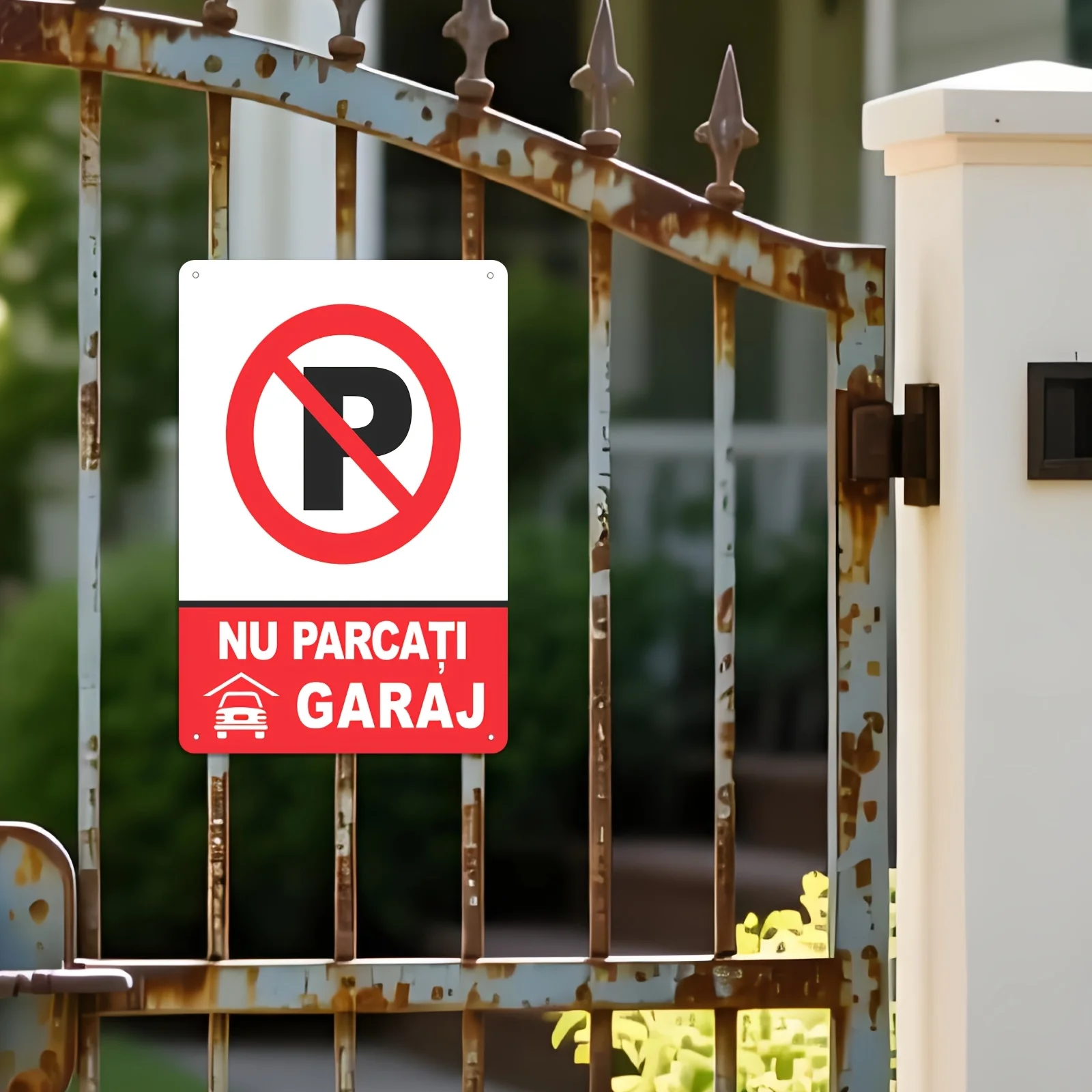 2D Plane - [2D Plane] 1 wooden sign - No Parking Wall Decorative Item