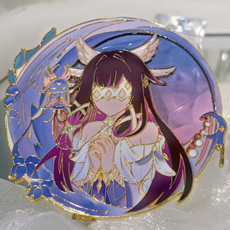 Fit Maiden of The Moon Badge Fools Columbiano De Kalekutar Metal Brooch Game Merchandise