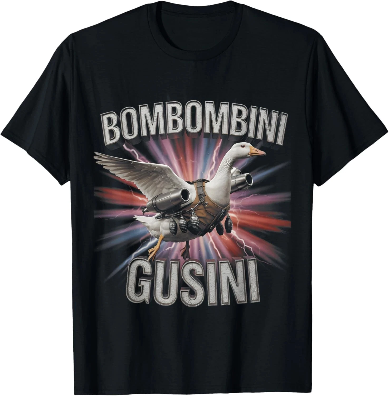 

Итальянская футболка Brainrot Bombombini Gusini Tralalero Tralala Tung Tung Sahur Bombardiro Crocodilo Meme для мужчин и женщин, топы Y2k