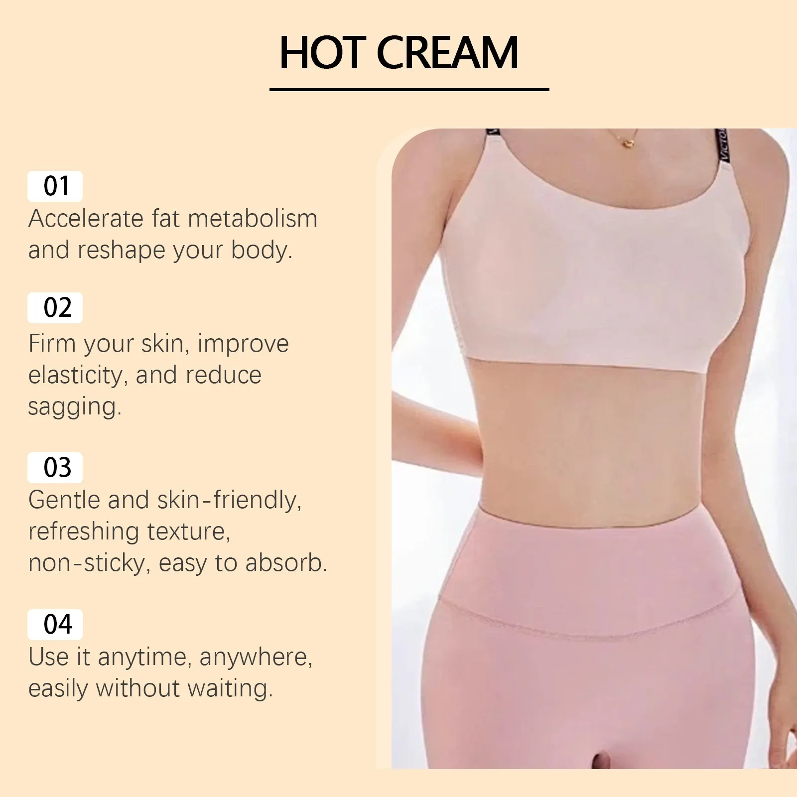 Body Care Cream Massage Skin Legs Arms Waist All Over The Body Universal Body Firming Cream