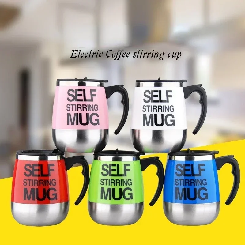 Self Stirring Coffee Mug, Stainless Steel Milk Cup, Electric Automatic Mixing Cup, Magnetic Mug, Smart Mixer