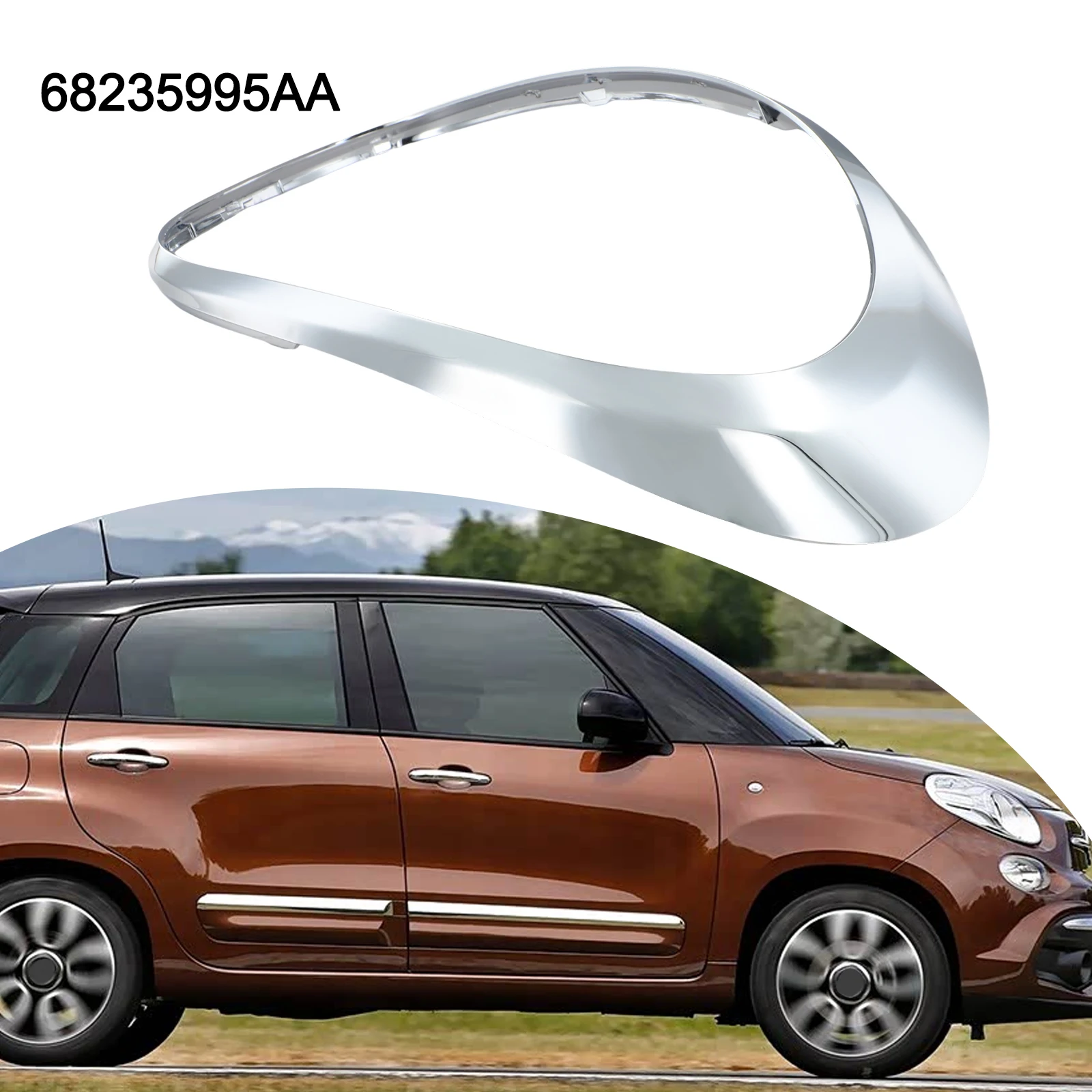 

For Fiat Left Taillight Lamp Trim Ring Replacement Part for Models from Year 2014 to Year 2020 OEM No 68235995AA