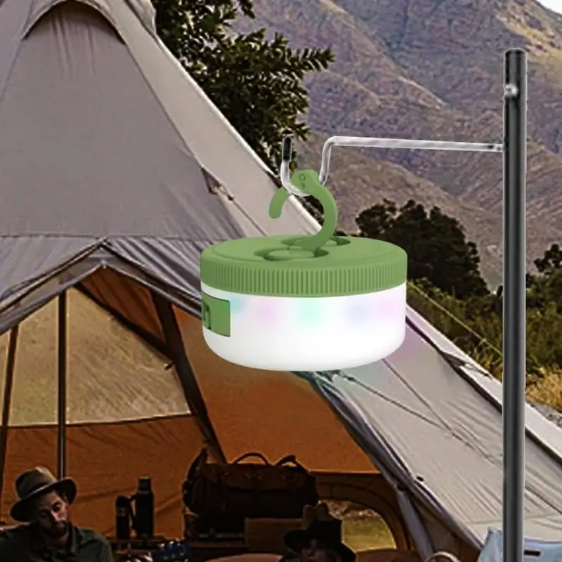 String Lights For Camping 5 Modes Camp Lamp Retractable String Lights LED Rechargeable Waterproof Bright Accidental Lighting For