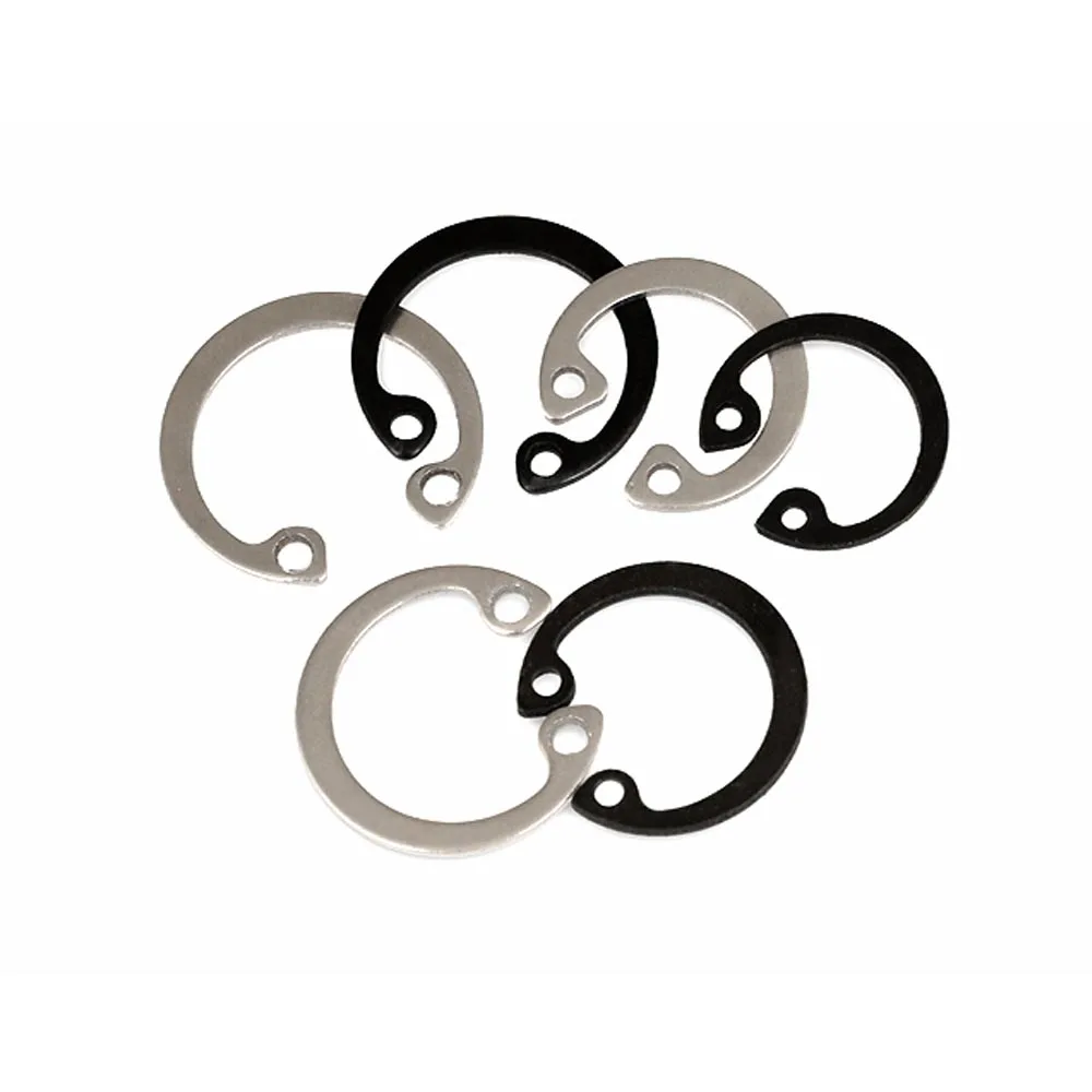 10/50pcs M3 M4 to M40 GB893 304 Stainless GB893 Black Steel Bearing Hole C Type Inside Internal Circlip Retaining Clip Snap Ring