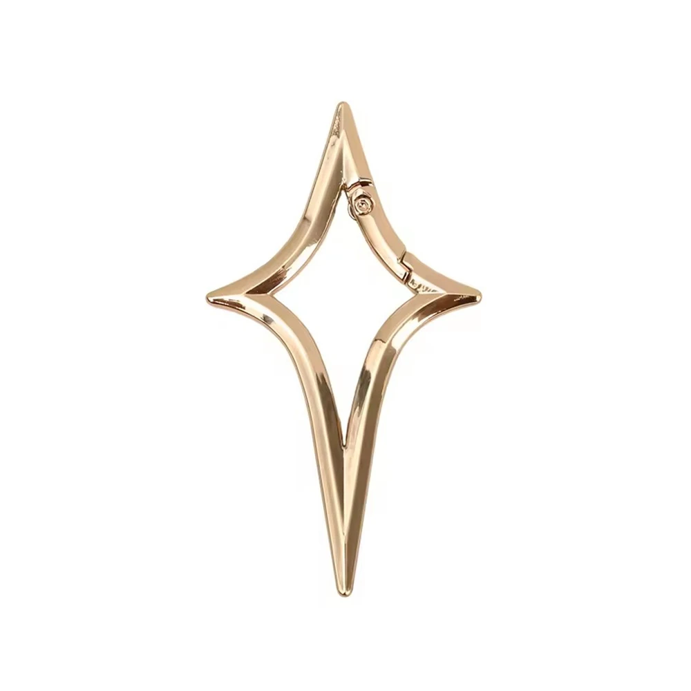 Cross Shaped Star Hook Buckle Keychain
