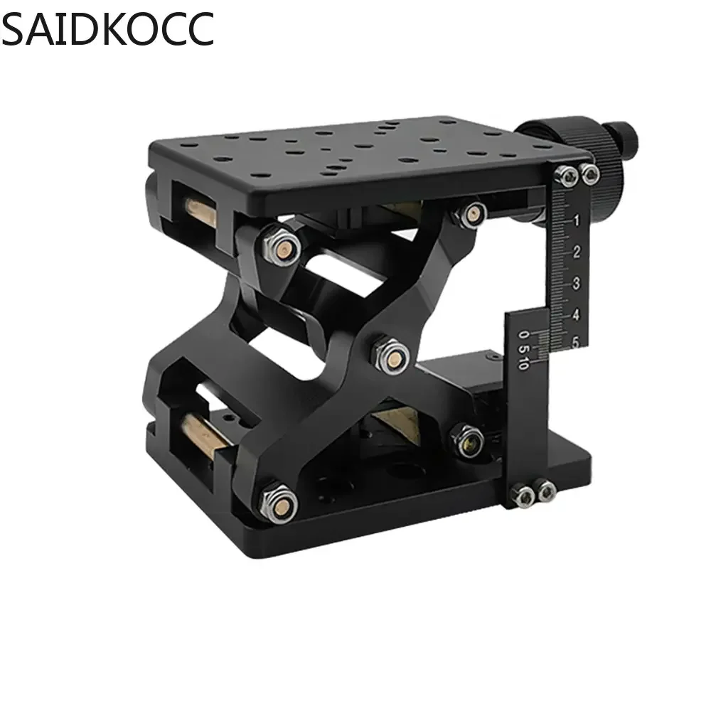 High Precise Manual Lift Z-Axis Manual Lab Jack Elevator Optical Sliding Lift Lifting Platform Stroke 60MM Load 20KG