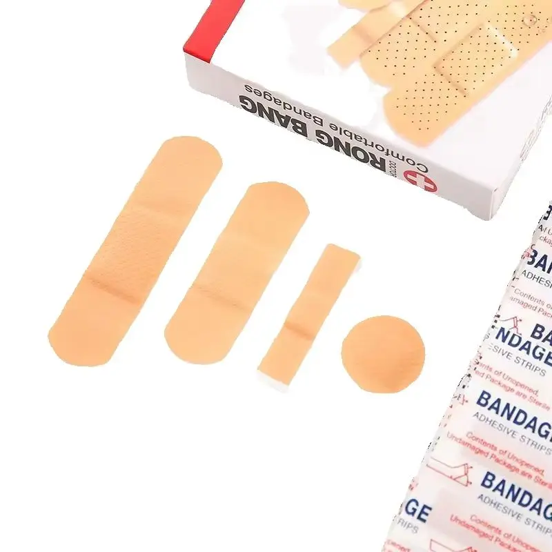 

100pcs/set Mixed 4 Shapes PE Waterproof Band Aid Disposable Wound Adhesive Plaster First Aid Hemostasis Sticker