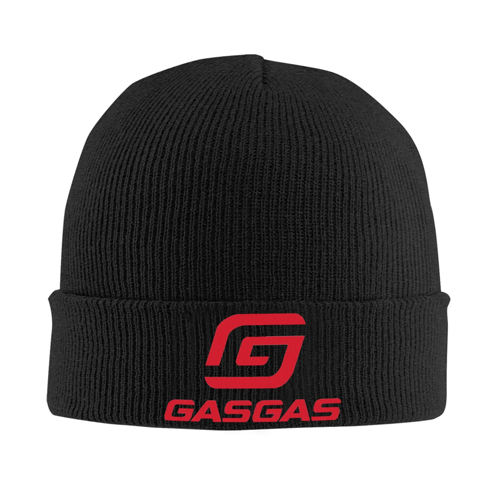 Custom Spanish motorcycle Gasgas LOGO Skullies Beanies Caps Cool Winter Warm Men Women Knitted Hats Adult Unisex  Bonnet Hat