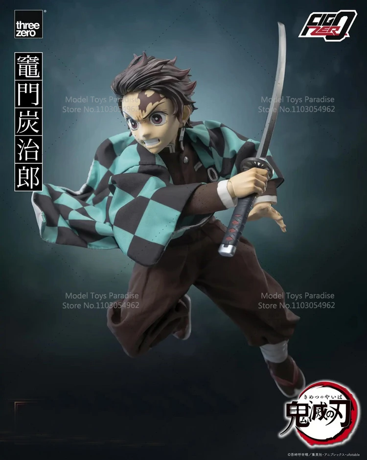 Threezero 3Z0667 1/6 Collectible Toys Kamado Tanjirou Japanese Manga Swordsman Soldier Full Set 12'' Action Figure Model Gifts