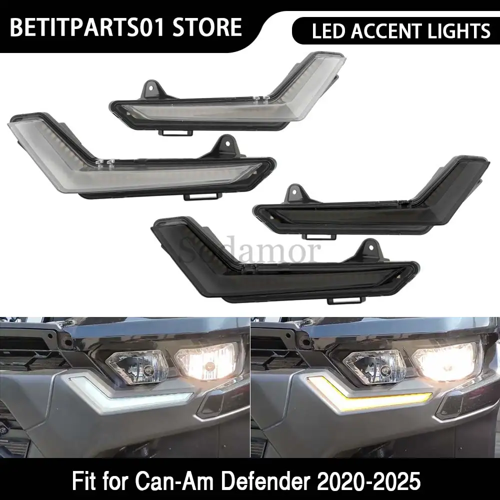 

ATV 12V LED Turn Signal Lights Front DRL Turn Signal Light Fit For Can-Am Defender Max 2020 2021 2022 2023 2024 2025 # 715006896