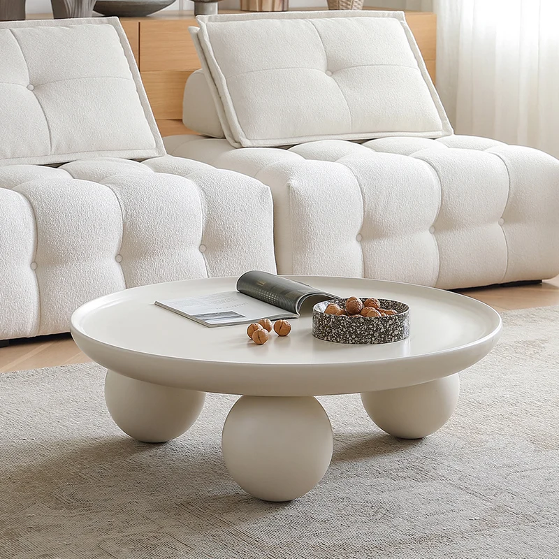 Modern Nordic Coffee Table Round Cute Trendy Design Coffee Table Organizer Living Room Table Basse De Salon Home Furniture