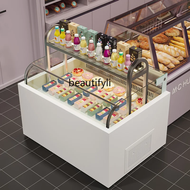 Open Sandwich Fruit Fishing Fruit Cutting Cabinet Cake Sushi Refrigerated Fresh Cabinet