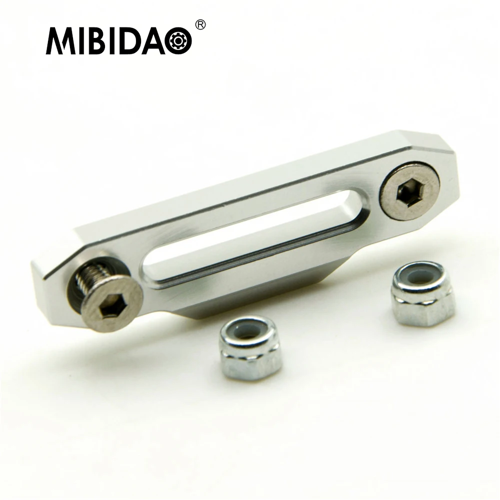 MIBIDAO Aluminum Alloy Winch Control Mount Hawse Fairlead for D90 1/10 RC Remote Control Crawler Car Truck Model Spare Parts