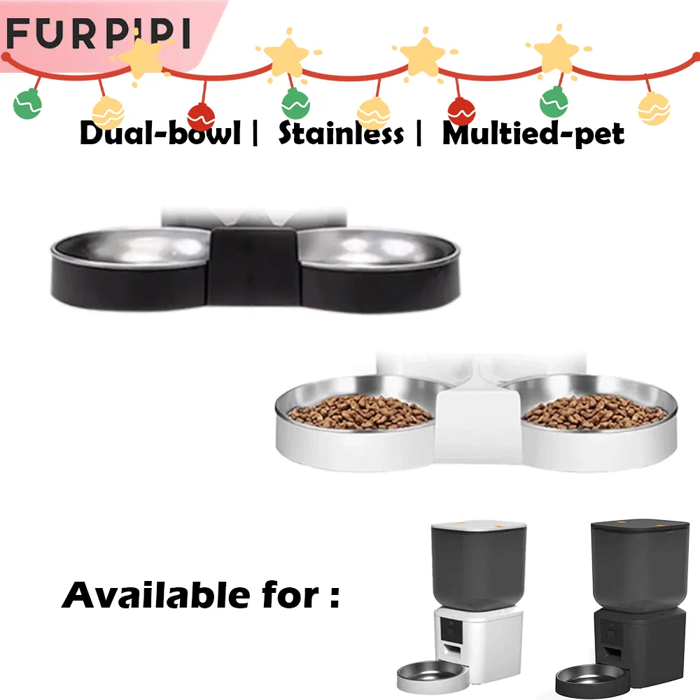 

Furpipi-Pet Feeder Accessories, Dual Bowls, USB, Adapter, Desiccant, Elevator, Cat and Dog