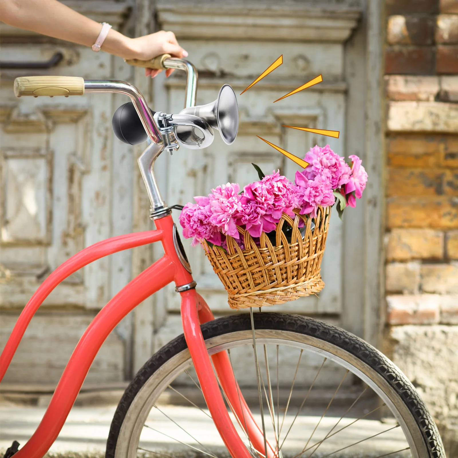 

Besportble Professional Bike Bell Horn Loud Sound Handlebar Accessories for Kids Boys Girls Mountain Road Bikes