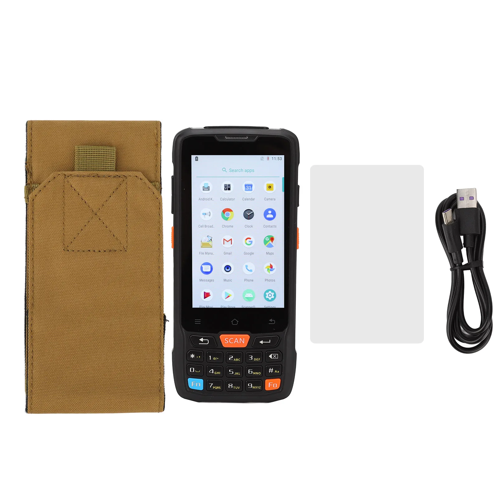 Rugged Mobile Computer Support 1D 2D PDA Barcode Scanner 2GB  16GB ROM Widely Used 4in Screen IP65  for Logistics