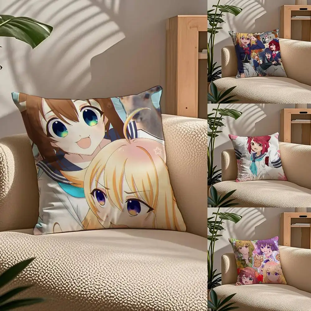 

Anime My Deer F-Friend N-Nokotan Pillow Case Comfort Sofa Bed Silky elegant Invisible zipper Custom Decorative cushion cover
