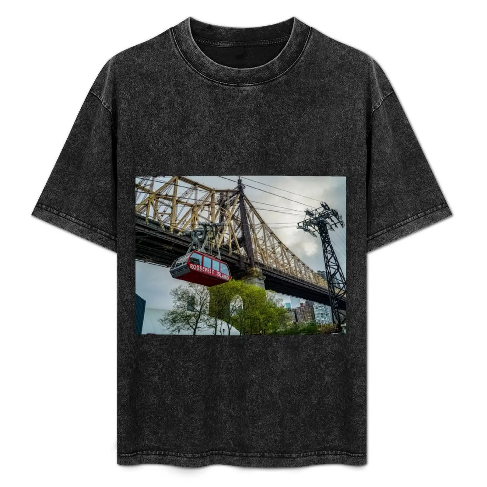

Футболка Roosevelt Island Tram, Queesnboro Bridge, простая повседневная футболка с короткими рукавами