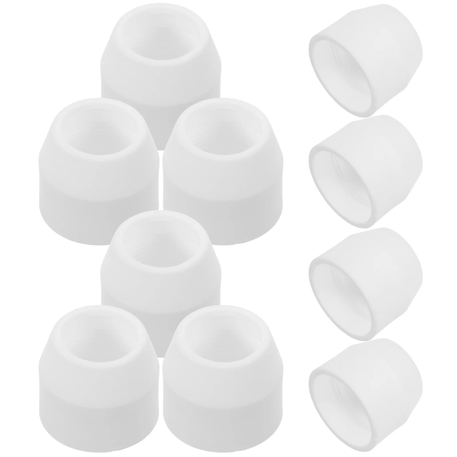 10 قطعة Tig أكواب السيراميك الغاز جزء لحام موثوق سهلة التركيب استبدال فوهة Tig أكواب السيراميك شعلة لحام كوب