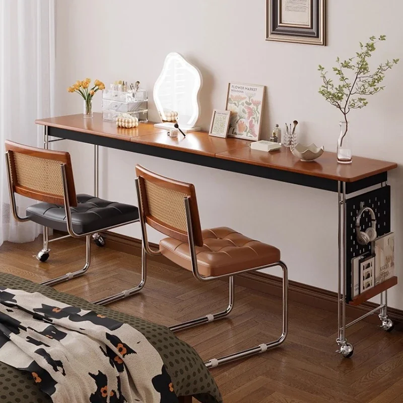 

Bed table, solid wood bed desk, removable end-of-bed table in household bedroom, lazy computer table