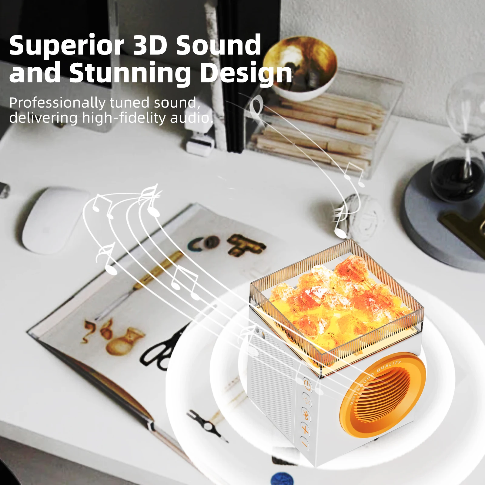 Mini luz noturna bluetooth 5.4 alto-falante ao ar livre sem fio chocante baixo sistema de áudio sem fio mp3 player música soundbar recarregável